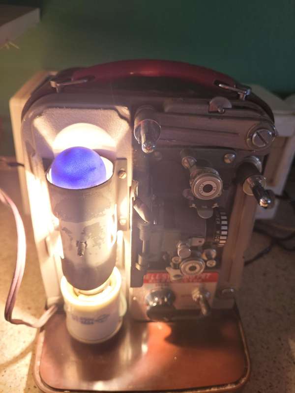 KEYSTONE 8MM MOVIE RECORDER CAMERA AND BELL AND KOON SYNCHRO PET PROJECTOR.