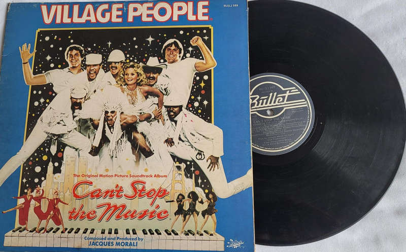 VILLAGE PEOPLE. CAN'T STOP THE MUSIC VINYL VERY GOOD