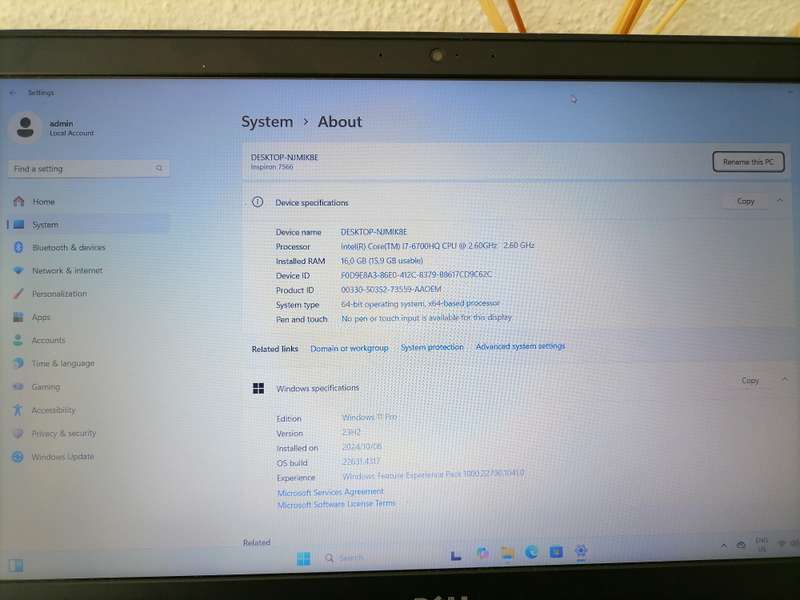 Dell inspirion Gaming laptop