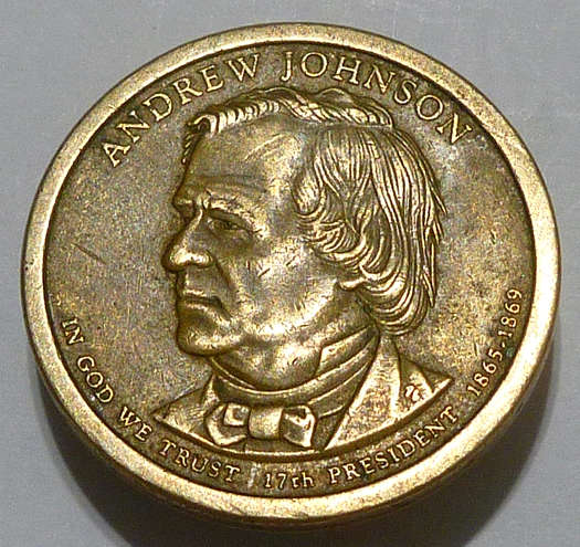 USA 2011-P Andrew Johnson Presidential $1 Coin