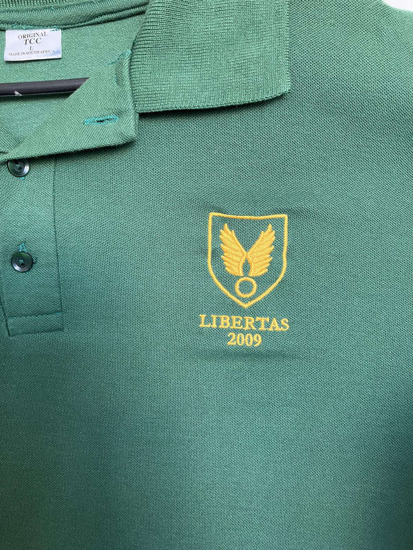 Vintage The Springbok Pub Stellenbosch Polo Shirt. Size: Large. Original TCC Made in South Africa.