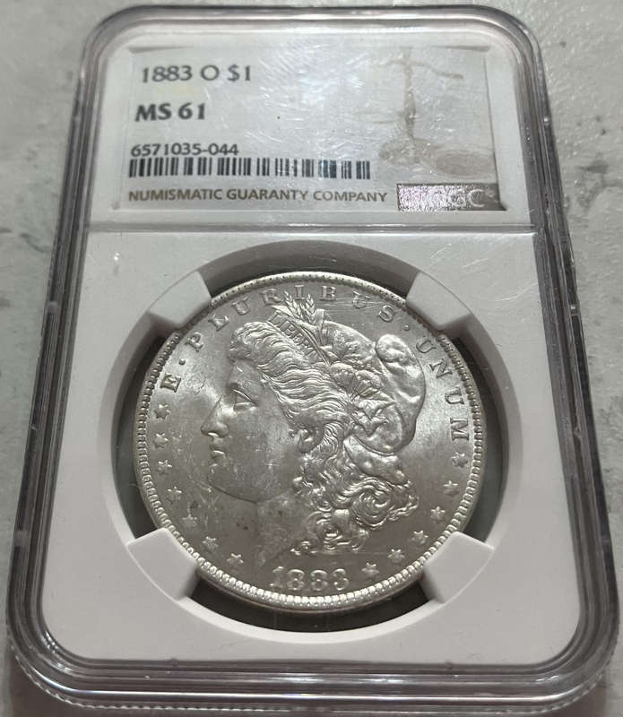 USA Morgan Dollar 1883 O - Silver $1 - NGC Graded MS61