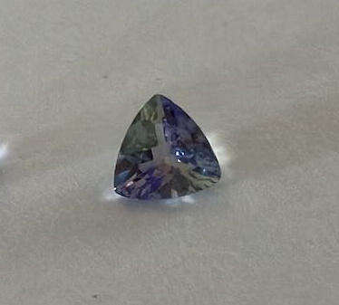 SPECTACULAR!!!! 100% GENUINE Trillion AAA .52ct Tanzanite GREENISH BLUE - Tanzania RARE!!!!