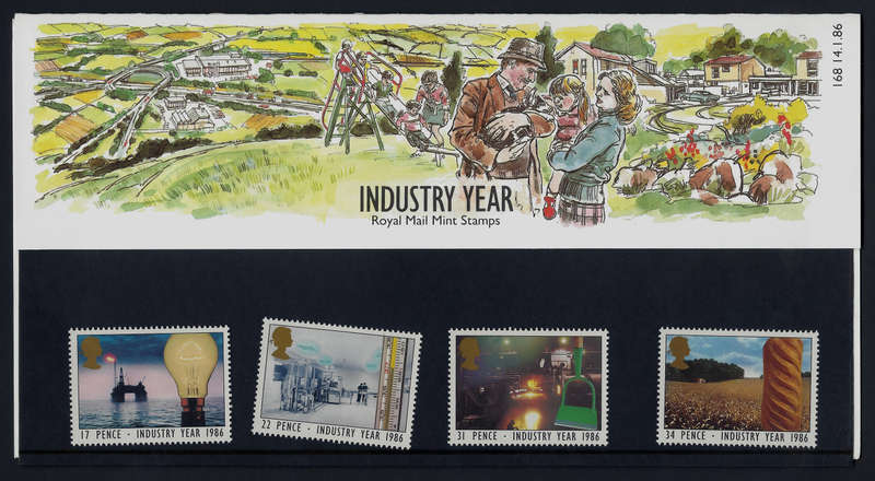 GREAT BRITAIN ROYAL MAIL MINT STAMPS 'INDUSTRY YEAR' PRESENTATION PACK #168