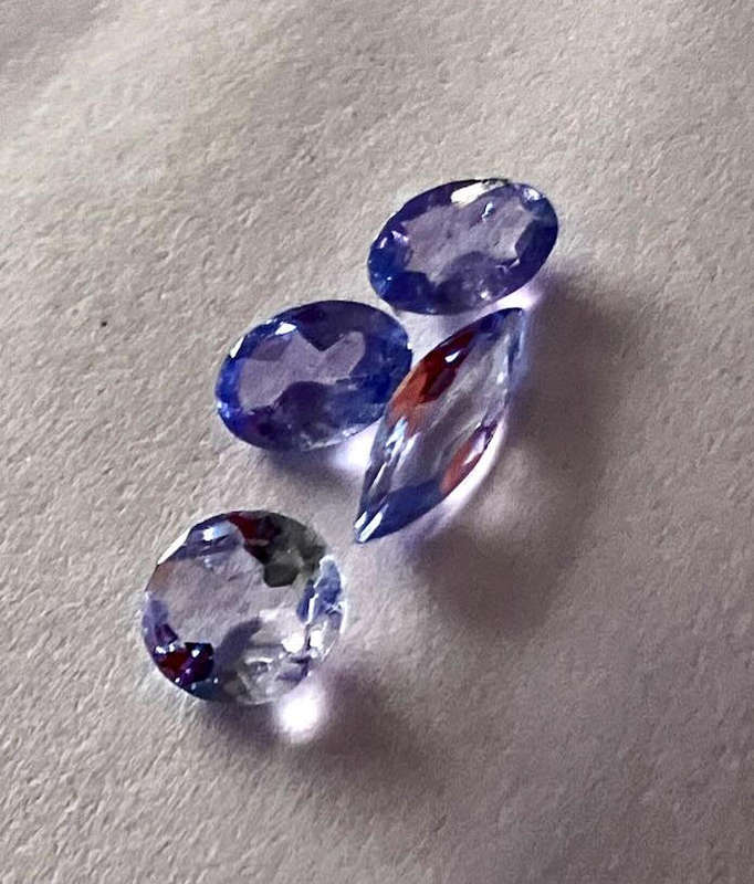 Loose Faceted Tanzanite Stone Parcel .82 (TCW)