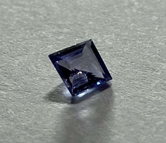 RARE! Loose Square Cut Tanzanite in a Good Size at .20ct. from Tanzania.