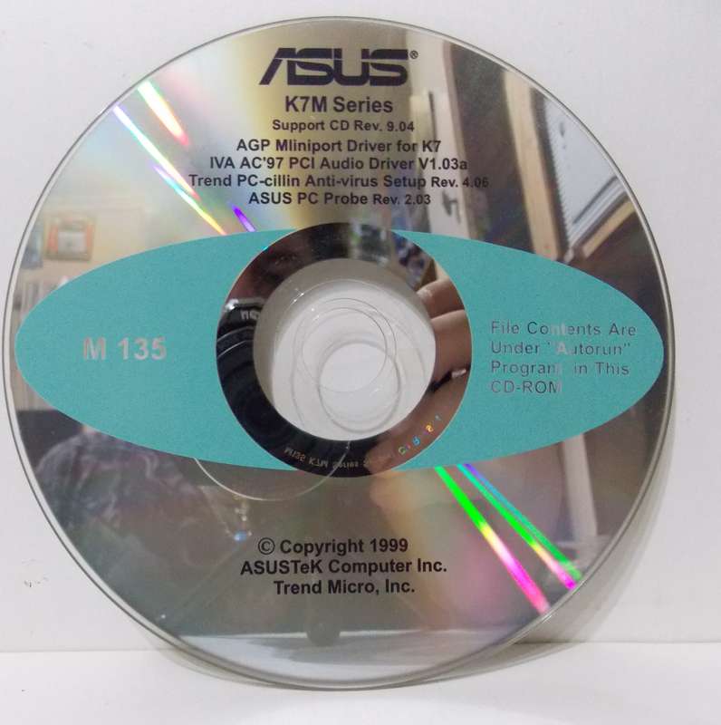 Asus M135 K7M Series Driver CD (1999)