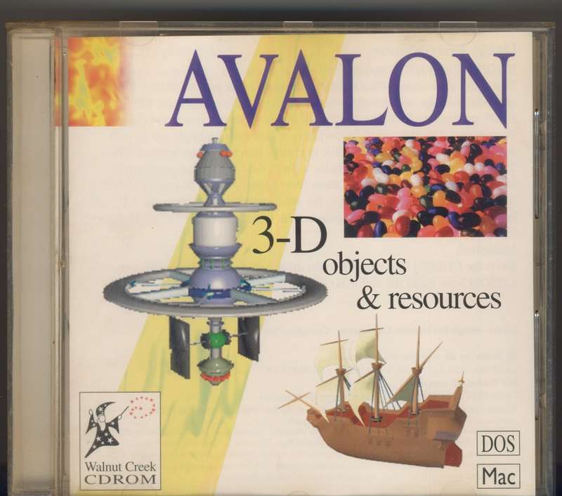Walnut Creek Avalon 3D Graphics Resources DOS and MAC CD (1995)