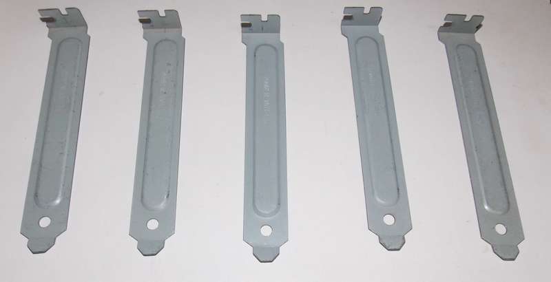Case Bracket Slot Covers Grey 5 Pieces