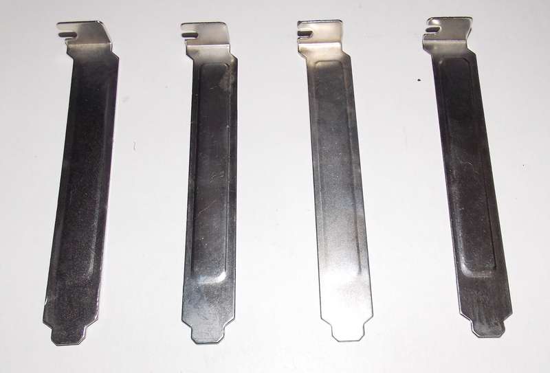 Case Bracket Slot Covers Chrome Plated 4 Pieces