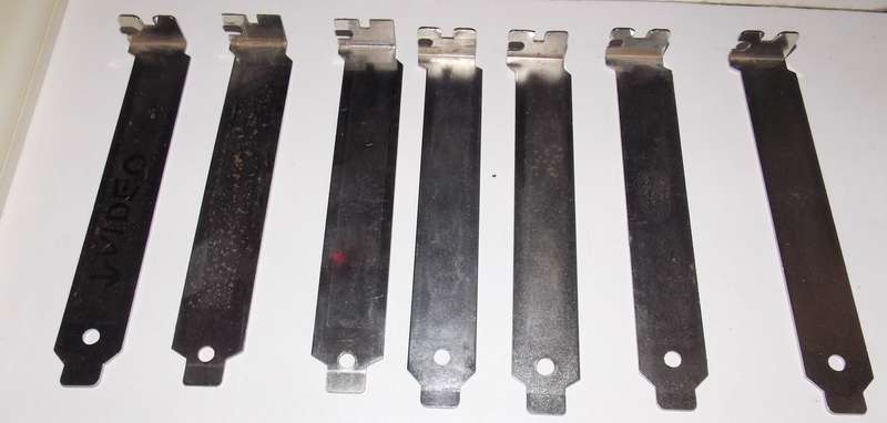 Case Bracket Slot Covers Chrome Plated 7 Pieces