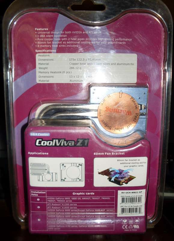 Coolermaster CoolViva Z1 Video Card Cooler
