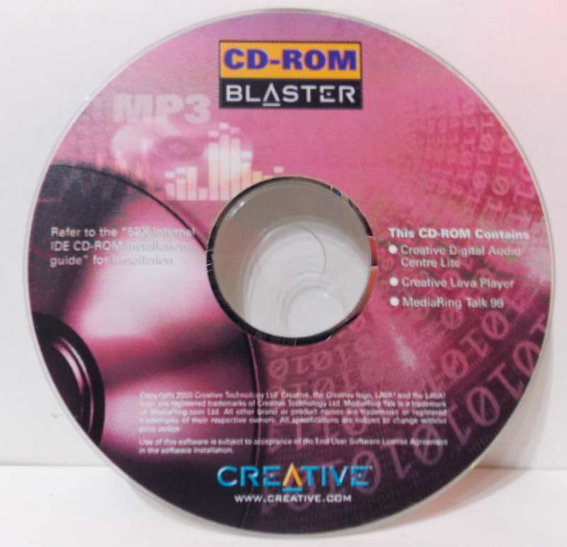 Creative CD-ROM Blaster Audio Software CD (2000)
