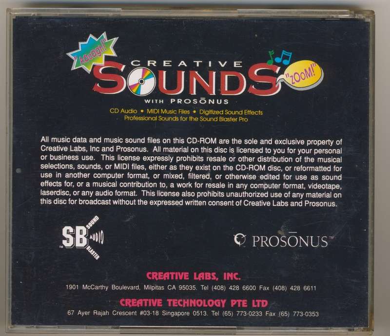 Creative Sounds with Prosonus CD (1991)
