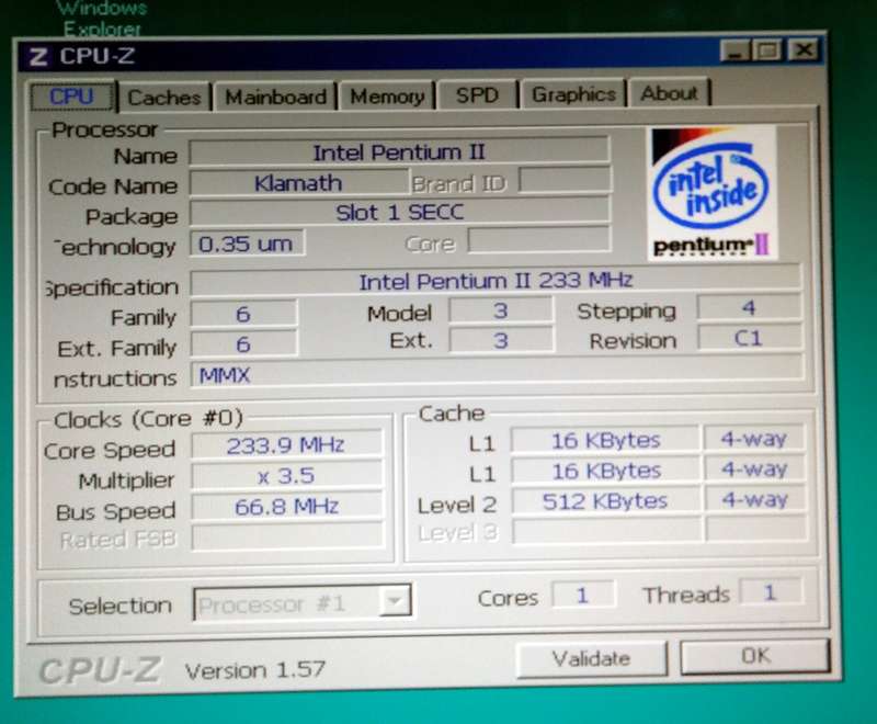 Octek Rhino II LX Intel Pentium II 233Mhz 128mb RAM (1997)