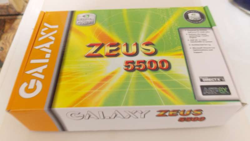 Galaxy Zeus nVidia FX5500 AGP 256mb 128-Bit (2005)