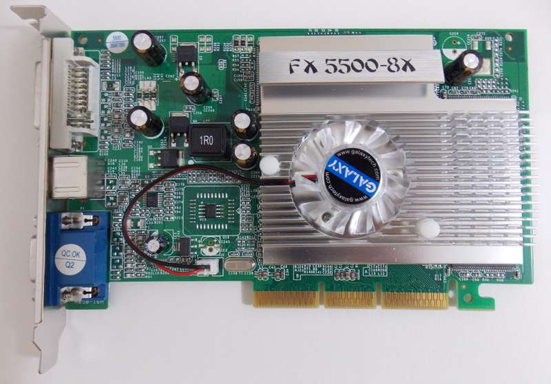 Galaxy Zeus nVidia FX5500 AGP 256mb 128-Bit (2005)