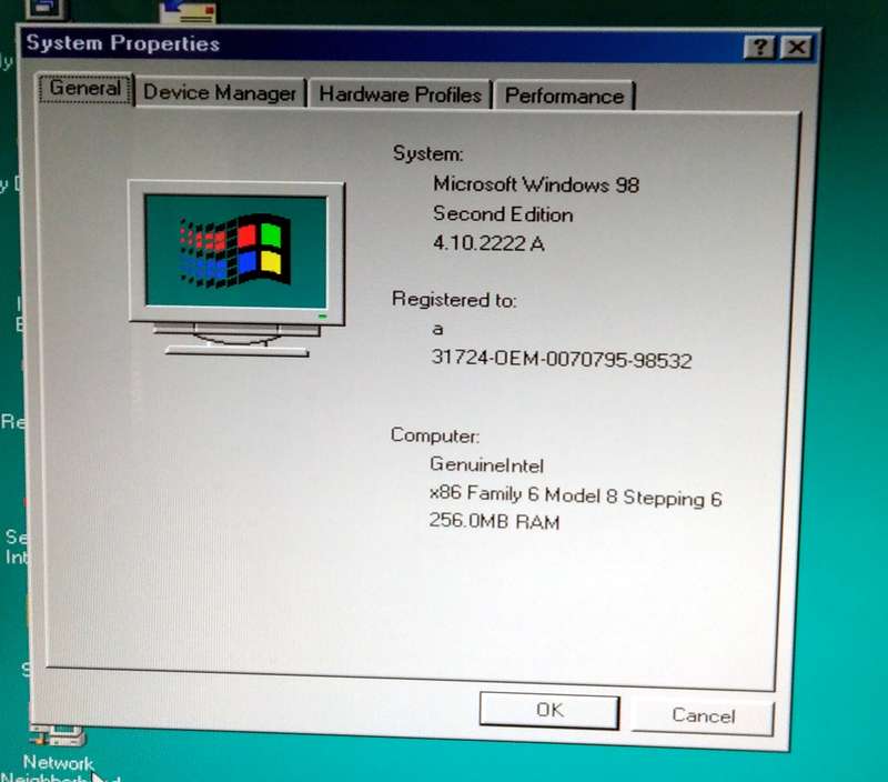 Gigabyte GA-6VX7B-4X Rev 3.2 Pentium III 1000Mhz 256mb RAM (2000)