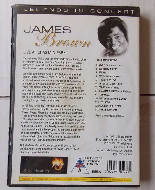 James Brown Live at Chastain Park DVD