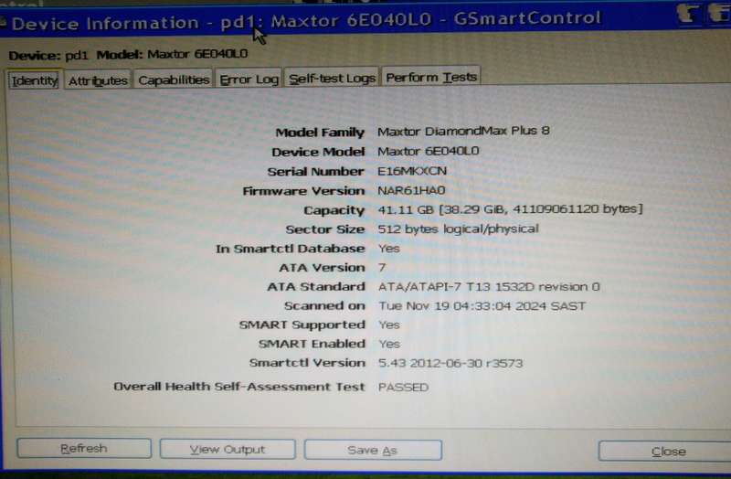 Maxtor DiamondMax Plus 8 Hard Drive IDE 40GB 7200 RPM (2005)