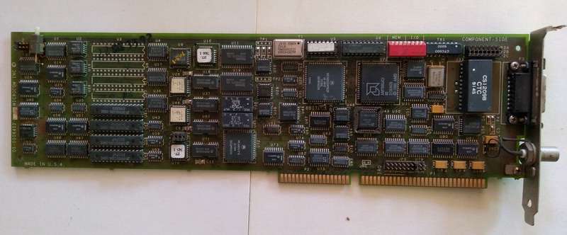 Microcom 05-0006402 ISA 16-Bit Network Card AUX/BNC (1992)