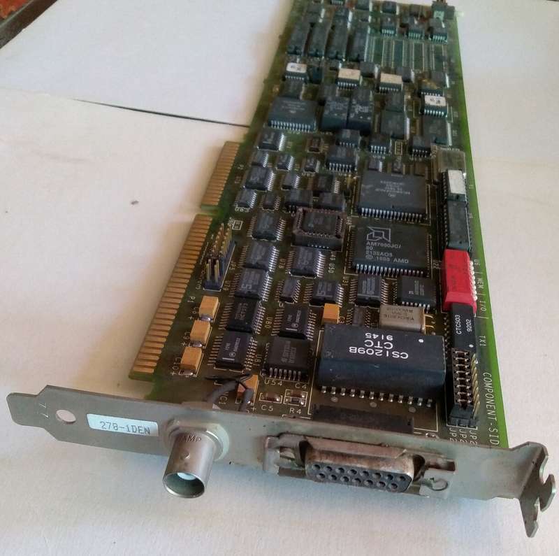 Microcom 05-0006402 ISA 16-Bit Network Card AUX/BNC (1992)