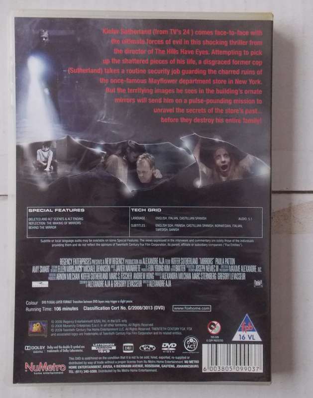 Mirrors (Kiefer Sutherland 2008) DVD