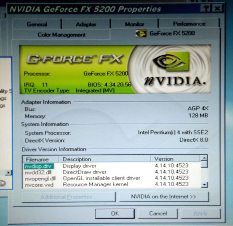 Biostar P4M80 Pentium 4 3.2Ghz nVidia FX5200 AGP