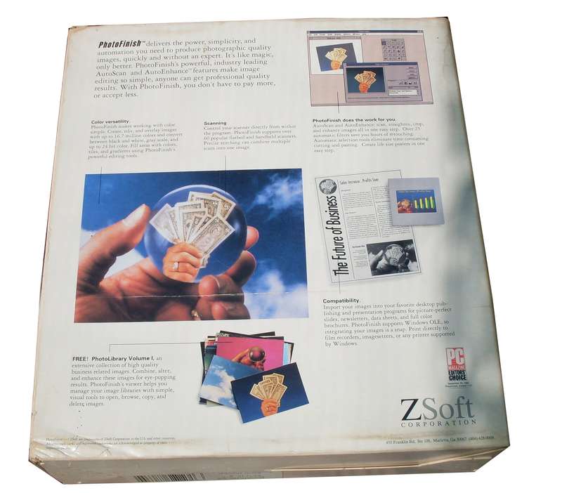 Zsoft Photofinish 2 boxed 3.5 inch Disks for Windows 3.0 (1992)