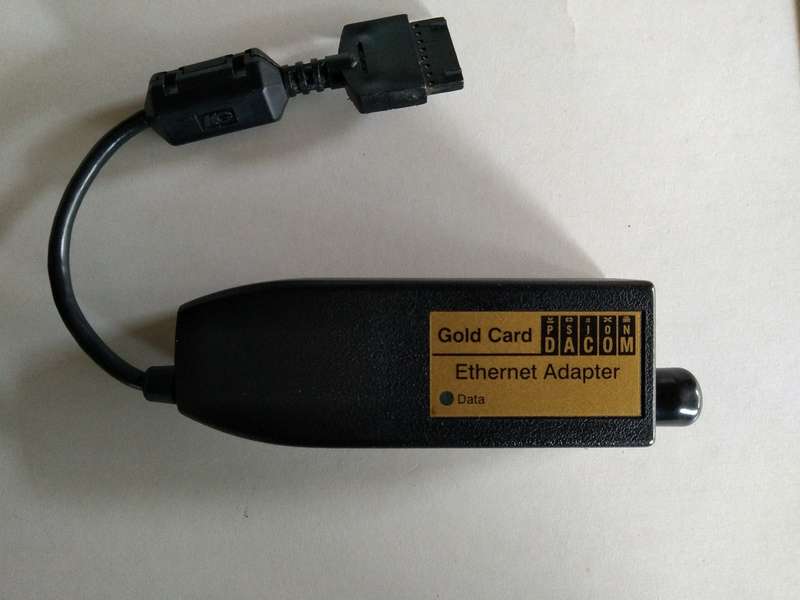Psion Dacom Gold Card Ethernet Adapter RJ45 and BNC