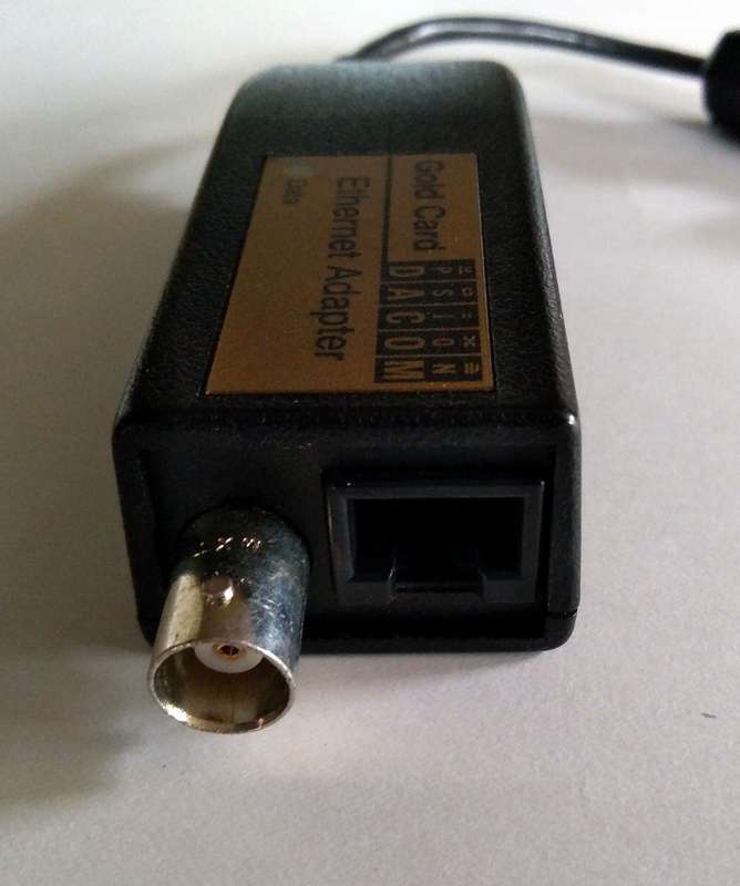 Psion Dacom Gold Card Ethernet Adapter RJ45 and BNC