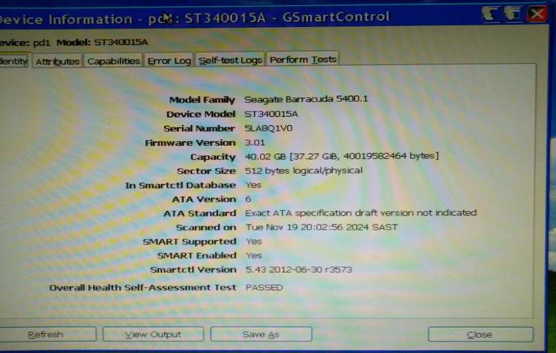 Seagate Barracuda 40GB Hard Drive 5400RPM IDE (2003)