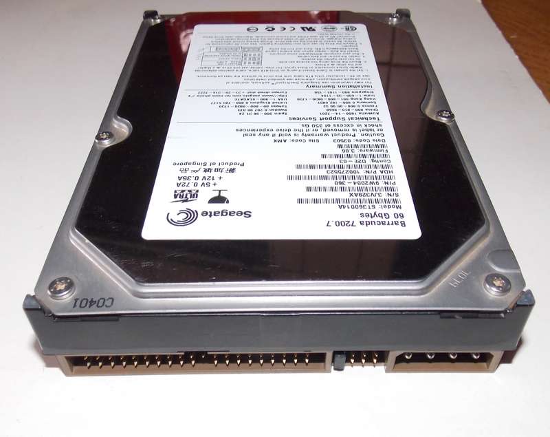 Seagate BarraCuda 60GB Hard Drive IDE 7200RPM (2003)
