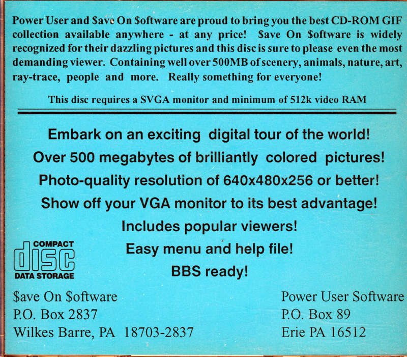 So Much Screenware (collection of GIF Photos) CD (1992)