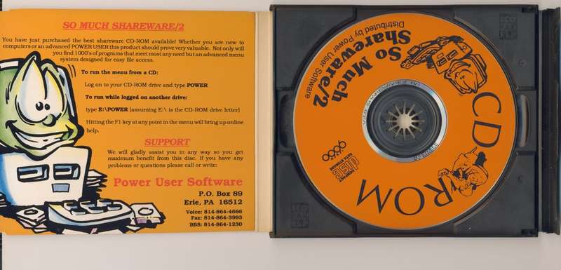 Power User So Much Shareware II CD Disc (1992)