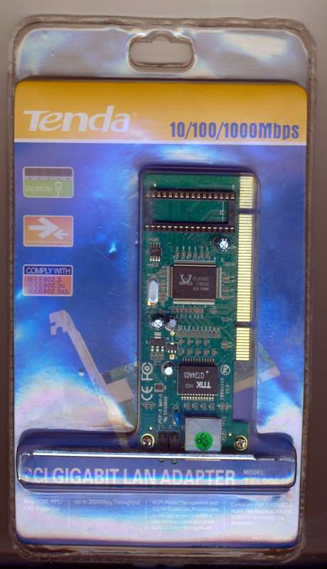 Tenda Gigabit PCI Network Card Realtek RTL8169SC Chipset