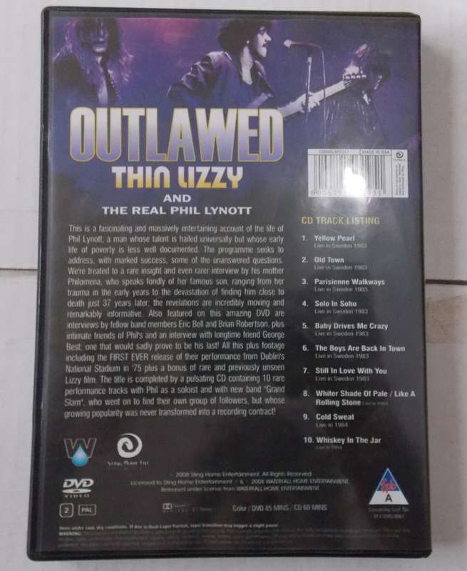 Outlawed - Thin Lizzy CD and DVD Combo