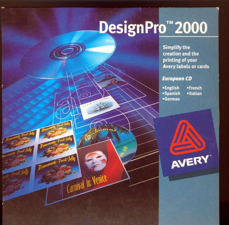 Avery Design Pro 2000 Software CD for Avery Labels (1999)