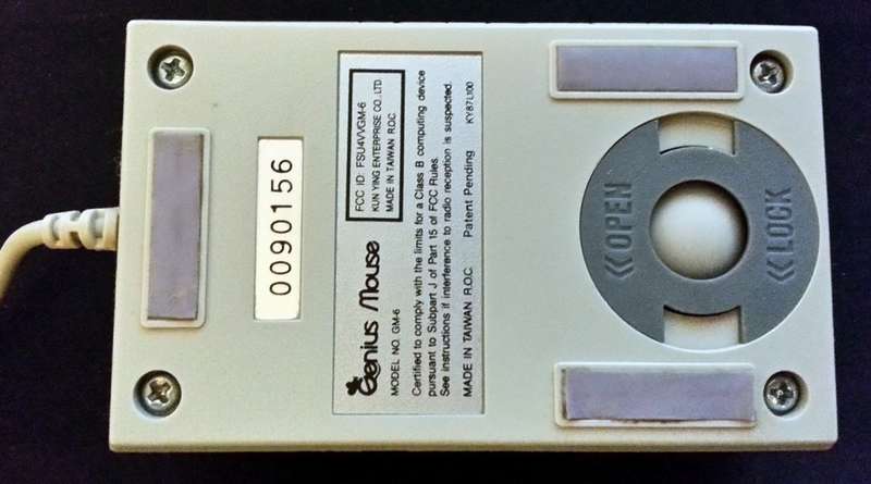 Genius GM-6 Serial Ball Driven Mouse 3-Button (1987)