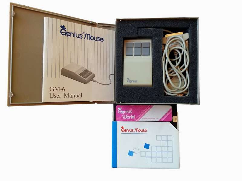 Genius GM-6 Serial Ball Driven Mouse 3-Button (1987)