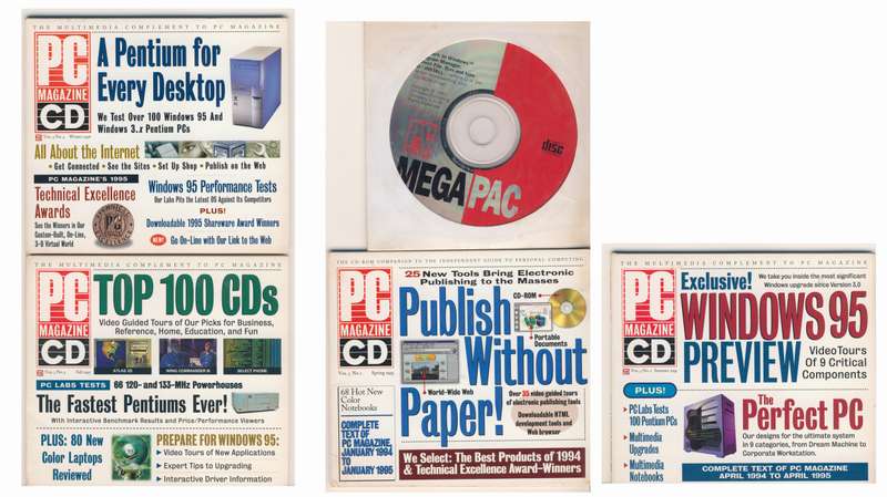 PC Magazine USA 1995-1996 CD Digital with Software 5 Discs