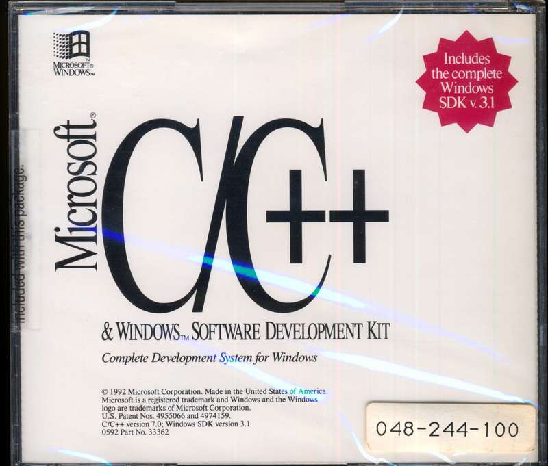 Microsoft Visual C/C SDK v7.0 (1992)