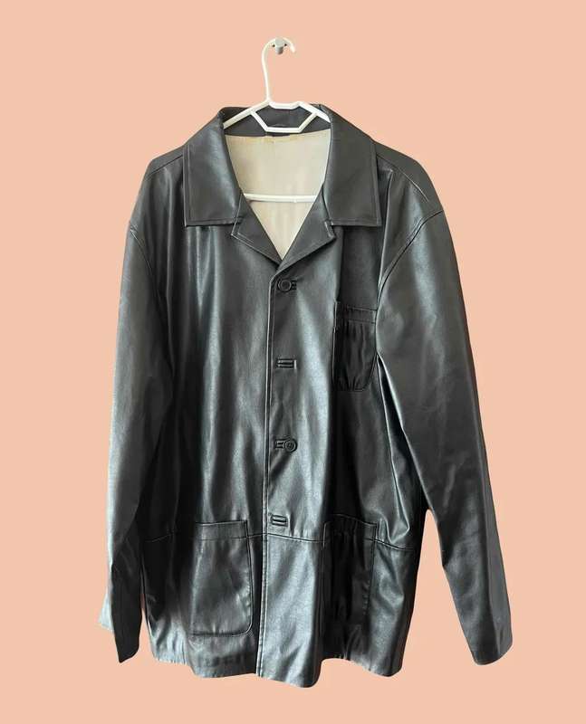 Men's used leather jacket