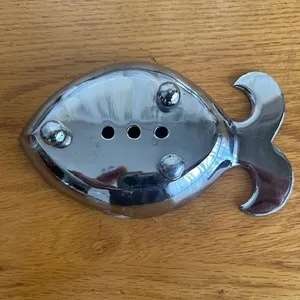 Used stainless steel cute fish soap dish
