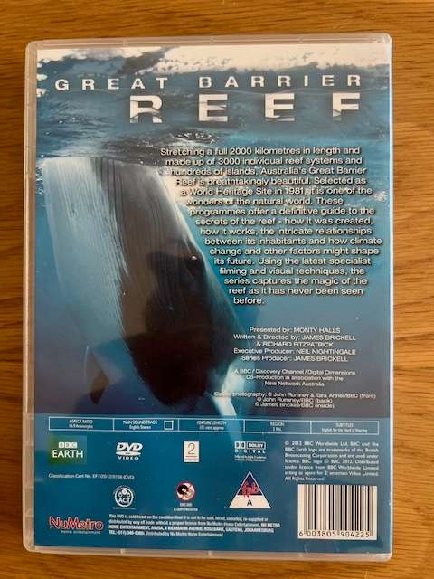 DVD: Great Barrier Reef BBC Earth (2012)