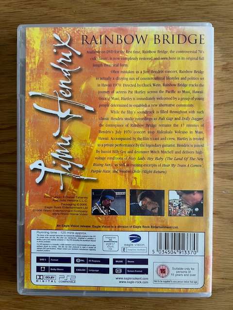 Music DVD: Jimi Hendrix Rainbow Bridge (2000)