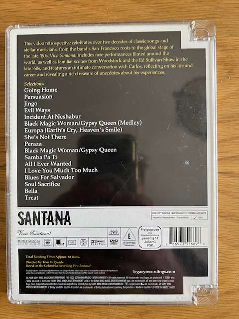 Music DVD: Santana on Stage (2008)