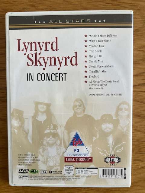 Music DVD: Lynyrd Skynyrd Sweet Home Alabama (2008)