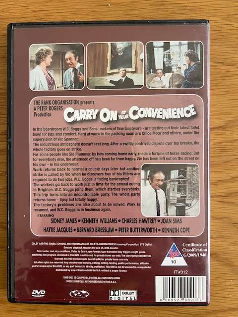 DVD: Carry On Film Collection.  Including 7 feature films (2009)