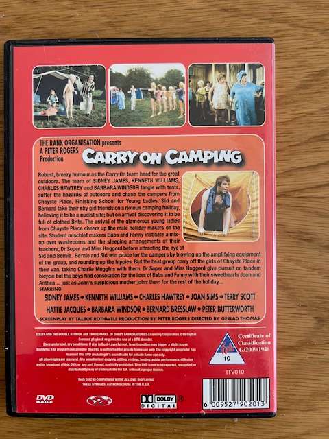 DVD: Carry On Film Collection.  Including 7 feature films (2009)